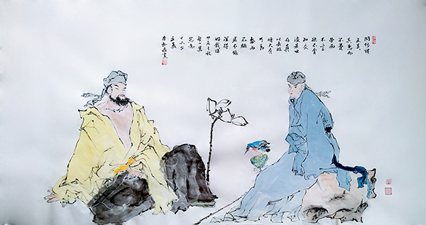 国画《卜算子·五美》.jpg