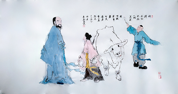 国画《十六字令·科名》.jpg
