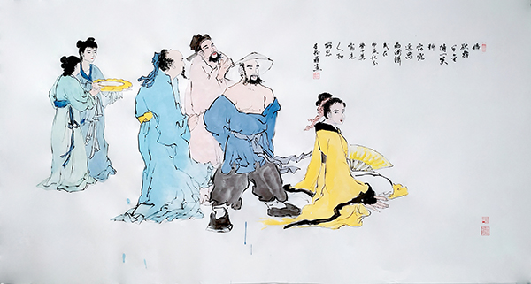 国画《十六字令·所思》.jpg