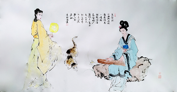 国画《忆江南·盈袖》.jpg